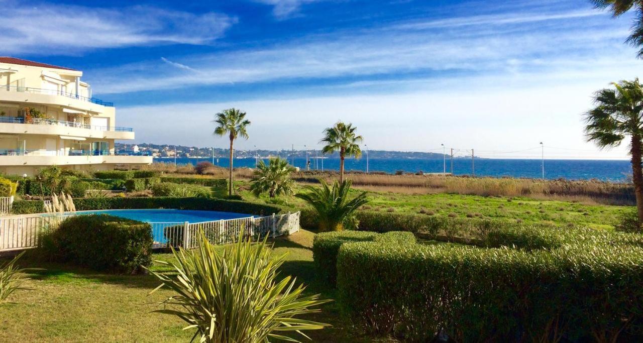 Antibes T2 Vue Mer 48M2 Terrasse Parking Piscine Plage Leilighet Eksteriør bilde